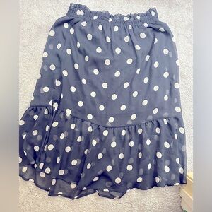 Blue Polka Dot Lauren Conrad Skirt